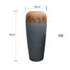 Vaso de Chão Grande Cerâmico Antigo Retro Jingdezhen Pote de Cerâmica Grossa Recipiente para Flores Secas Vaso de Flores de Barro Decoração Suave