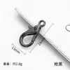 Accesorios de pinza de langosta de aleación de zinc de alta calidad para colgantes de bricolaje, cierres de pulsera, cierres de collar, cierres de cadena de extensión y conectores de extremo multicolor