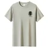 Camiseta de manga corta para hombre de algodón de fibra larga algodón casual pareja Estudiante cuello redondo media manga holgada talla grande top básico