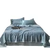 Juego de Edredón de Verano Lenzing Tencel de Cuatro Piezas Lyocell Sedoso Fresco Edredón para Aire Acondicionado Individual/Doble Dormitorio Edredón Delgado