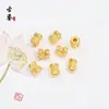 Accesorios de Joyería de Cobre Cuentas Espaciadoras de Seis Caracteres Mantra Colgante Flor Vajra Accesorios DIY Hanfu Materiales para Pulseras
