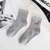 Meias Cityboy para Homens e Mulheres Estilo Coreano Ins Tendência Celebridade da Internet High Street Skate Respirável Meias Esportivas Meia de Cano Médio com Letra