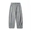 Pantalones Deportivos de Terciopelo Mini Retro Simples Estilo Japonés Nanxia para Hombre, Pantalones de Punto Sueltos Casuales de Otoño e Invierno para Pareja