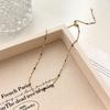 Collar de Cuentas de Piedra Natural Dopamina para Mujer 2025 Nuevo Lujo Ligero de Alta Gama Nicho Cadena Clavícula Gargantilla Accesorios