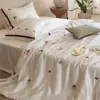 Luxuoso Conjunto de Colcha Jacquard de Tencel Lenzing de Alta Qualidade com 60 Fios para Dormir Nu, Conjunto de Quatro Peças de Colcha de Verão com Fibra de Lyocell para Resfriamento, Colcha de Ar Condicionado