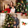 Juego de Adornos para Árbol de Navidad Dulce Decoraciones Navideñas Menta Decorativo Colorido Madera Bastón de Caramelo Dulce Redondo Azúcar