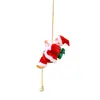 2026 Nova Decoração de Natal Papai Noel Corda de Escalada Contas de Escalada Escada Dupla Pendente Brinquedo Elétrico Infantil Presente