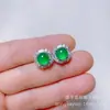 Suministro directo de fábrica de pendientes de calcedonia, varios pendientes de calcedonia de color hielo con incrustaciones de diamantes, nuevos accesorios para mujer de estilo chino con un diseño único