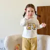 Weimu Roupas Infantis Camiseta de Manga Longa para Meninas Primavera 2026 Novo Modelo Camiseta Básica Infantil Top Roupas para Bebê Menina Classe A