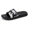 Pantuflas de una palabra para hombre verano moda deportes ocio antideslizantes desodorantes pantuflas de playa de suela blanda para hombre