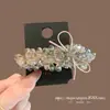 Grampo de Cabelo Coreano com Diamante Cintilante Cristal Super Brilhante Laço Clipe para Franja Lateral Luxo Leve Simples Moda Clipe Preguiçoso