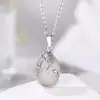 Zhouhang Jewelry Venta Caliente Transfronteriza Colgante de Cristal Natural con Collar de Pavo Real de Amatista Joyería de Moda al por Mayor