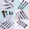 Palito Multifuncional para Sombra de Ojos Pincel para Sombra de Ojos Doble Punta Mini Portátil Pincel de Algodón de Látex Pincel Desechable para Maquillaje Herramienta de Belleza
