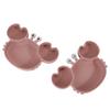 Venta Caliente Plato con Ventosa de Silicona Plato para Bebé Plato con Ventosa de Silicona para Niños Plato de Silicona con Dibujo de Cangrejo