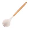 Fornecido Diretamente pelo Fabricante, Transfronteiriço Cabo de Madeira Grau Alimentício Branco Leite Utensílios de Cozinha, Conjunto de Espátulas Especiais para Frigideira Antiaderente, Cabo Antiderrapante, Antiaderente