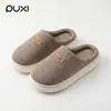 Puxilan Yue 2026 Nuevas Pantuflas de Algodón para Mujer, Otoño e Invierno, Interiores, Hogar, Suaves, de Suela Gruesa, Felpa, Cálidas, Pantuflas de Algodón para Pareja para Hombre