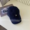 Gorra de béisbol con parte superior suave y sencilla con la letra S de Corea del Sur, ideal para mujer, combina con todo, con diseño de cara pequeña, ideal para parejas y hombres.