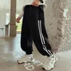 Z1280 Pantalones Casuales de Punto con Puños en los Tobillos Estilo Occidental para Niños de Edad Media y Grandes, Colección Primavera 2025 Niños Niños