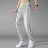 Pantalones Casuales Populares de Secado Rápido para Hombre de Seda de Hielo Transpirable Nueve Puntos a la Moda Otoño Pantalones Casuales para Hombre Pantalones Haren Delgados