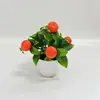 Amazon Plantas Verdes em Vasos de Frutas Simuladas Decorações para Casa Plantas Biônicas Decorações para Sala de Estar Laranjeira Fruta Limão