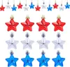 Adorno de Estrella de Navidad Tridimensional de 4.5 cm para Decoraciones del Día de la Independencia, Fiestas del Día del Trabajo, Navidad y Árboles de Navidad