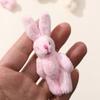 Menina japonesa de pelúcia desenho animado cabelo longo conjunto coelho acessórios joias artesanais faça você mesmo chaveiro pingente atacado