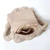 Bolso de Nube Plisado Estilo Coreano, Bolso Cuadrado Pequeño con Solapa Estilo Callejero, Bolso de Chaqueta de Algodón Relleno, Bolso Cruzado de Hombro Burbuja, Versátil y Ligero