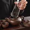 Bule de Argila Roxa, Pote de Argila Roxa de Grande Capacidade, Conjunto de Xícaras para Conjunto de Chá Kung Fu Doméstico, Pote Antigo de Argila Zhu Yixing