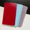 Fabricante de Shenzhen A6 Caderno de Argolas Colorido Acessórios Núcleo de Reposição Destacável para Caderno Bolso com Adesivo de 6 Furos