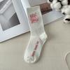 Calcetines para Estudiantes Mujeres, Calcetines de Algodón Primavera y Verano, Calcetines de Media Caña Absorbentes de Sudor, Calcetines Deportivos Lindos de Moda, Ropa Exterior de Aspecto Elegante con Zapatos Blancos