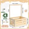 Cesta de Almacenamiento para Cambiar Ropa de Bebé en Casa Caja de Almacenamiento Portátil de Madera para Suministros de Juguetes para Bebés Caja de Regalo para Recién Nacidos
