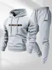 Conjunto de Sudadera con Capucha y Logo Personalizado Amazon Transfronterizo Sudaderas Unisex Moda Urbana Venta al por Mayor de Sudaderas Desde Una Pieza
