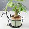 Estante para Flores de Piso Escalonado de Múltiples Capas para Interior y Exterior Removible de Hierro Estante para Macetas con Ruedas Estante para Flores para Balcón
