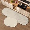 Tapetes de Piso Populares Transfronterizos de Barro Diatómico Estilo Simple Hogar Baño Cocina Puerta de Inodoro Absorbentes Antideslizantes