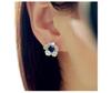 B096 Pendientes de Princesa Británica Kate Mismo Estilo Micro-Pavimentados con Circonita y Pendientes de Cristal Azul Joyería Aliexpress