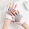 Luvas de Fitness para Mulheres, Meio Dedo, Anti-Calos, Ciclismo ao Ar Livre, Antiderrapantes, Resistentes ao Desgaste, Equipamento Esportivo, Corda de Pular, Proteção para Barra Fixa, Estilo Fino