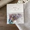 Laço de Cabelo de Tecido Xadrez Outono Cedo para Crianças Anel de Polegar Fofo de Estrela e Coração para Meninas Acessórios de Cabelo com Fecho de Pressão Totalmente Coberto para Bebês