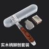 Raspador de pies de acero inoxidable, cuchillo de pedicura, apto para piel muerta, eliminación de callos, raspador de pies, planta del pie, talón, cepillo de cuero para pies