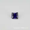 Zirconia cúbica 3A5A gema artificial de color CZ piedras sueltas, piedras cuadradas brillantes, piedras principales de corte princesa, diamantes cuadrados, en stock al por mayor