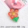 Serie de Flores de Alta Transparencia Dibujos Animados Adornos Pequeños para Manualidades Accesorios de Pegamento de Crema Pinzas para el Cabello Charms para Zapatos de Madera Zueco Piezas de Resina