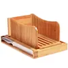 Cortador de Pan de Bambú Tabla para Cortar Pan Tabla de Cortar Plato Recolector de Migas de Pan Cortador de Pan Plegable Venta al por Mayor