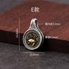 Clip de Texto Zakiram Xizang de Plata Esterlina Hecha a Mano con Incrustaciones de Cobre Clip de León de Nieve Accesorios de Juguete Cultural Joyería de Plata Joyería DIY