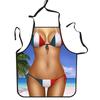 Hombres Musculosos cintura sexy bikini encaje Navidad caricatura pareja fiesta Amazon nuevo delantal al por mayor