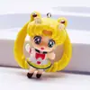 Chaveiro Acessórios Chave de Menina Guerreira Bonita de Desenho Animado Animação Japonesa e Coreana Presente Artesanal Pingente Acessórios para Bolsa Feminina Material