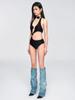 Traje de Baño de Lujo Ligero Nuevo Estilo Cool Chica Caliente Alto Sexy Vacaciones en Aguas Termales Siomatic Triángulo Moda Adelgazante Cubre Vientre para Mujer