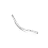 Pulsera Codo Forma de S Brillante Plata de Ley S925 Material para DIY Pulsera Trenzada de Cuerda con Cuentas Hecha a Mano Collar Tubo de Plata Accesorios de Plata