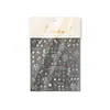 Pegatinas de Arte para Uñas en Relieve DIY Populares Estilo Fresco de Primavera Pegatinas para Uñas Decoraciones de Uñas con Flores de Colores Pedrería para Uñas