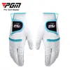 Guantes de Golf Pgm para Mujer Guantes de Piel de Cabra Deportivos Antideslizantes Par de Guantes de Golf Suministro Directo de Fábrica
