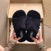 Zapatillas cálidas y mullidas para mujer, multicolor, suela suave, nuevo estilo H, zapatillas de algodón de hada para otoño e invierno, estilo versátil 2026