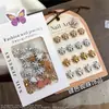 Manicure Estilo Escuro Nova Joia de Aranha Resina Banhada a Ouro Prata Aranha DIY Decorações de Unha para Halloween